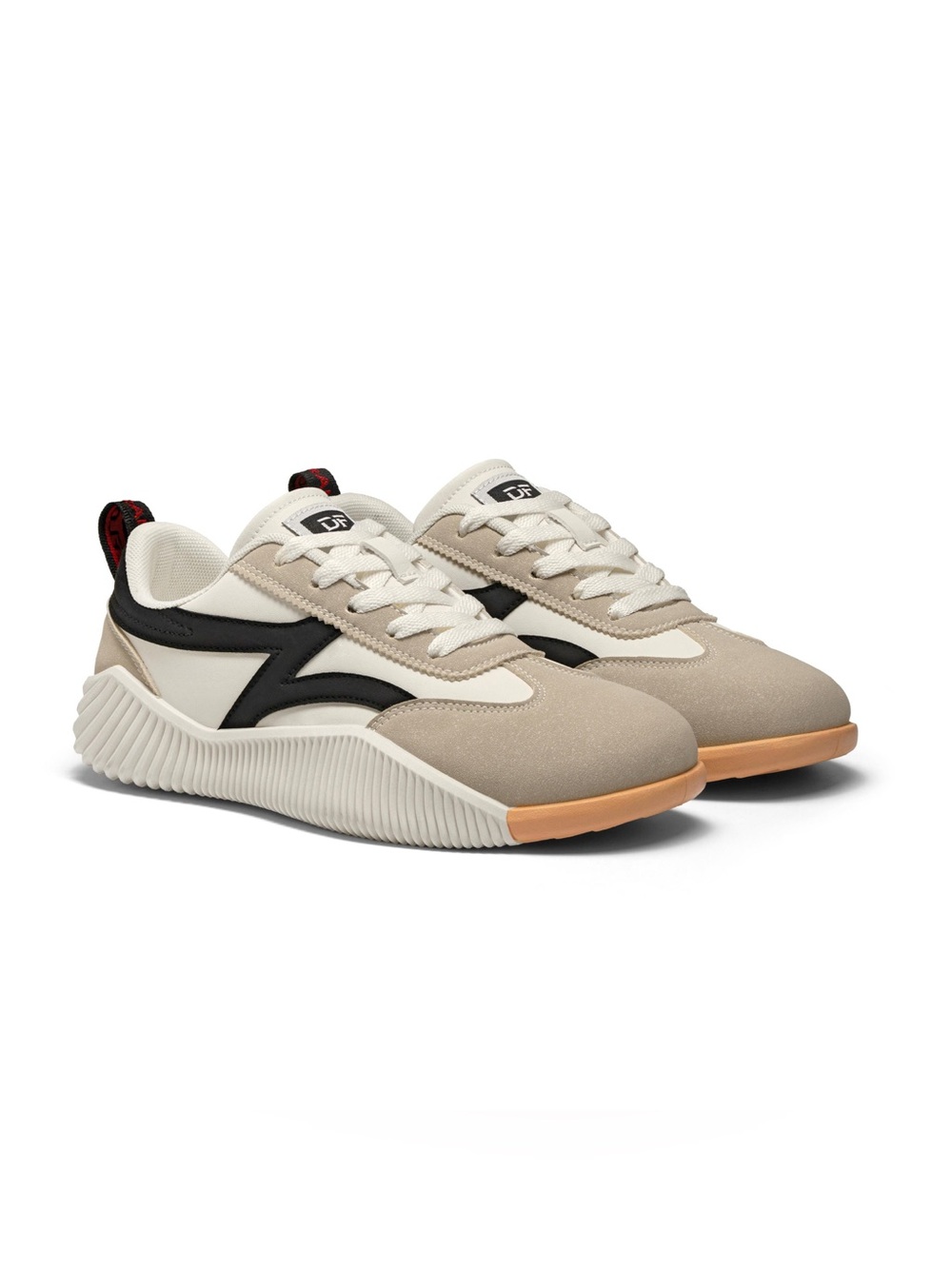 DE FLORANCE DF Cloudea 2.0‎ Low
Top Sneaker Shoe Beige/Black Size 8